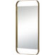Zariyah 38 X 20 inch Antique Brass Wall Mirror