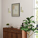 Monaco 1 Light 5.13 inch Antique Brass ADA Wall Sconce Wall Light
