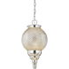 Tear Drop 1 Light 9 inch Chrome Pendant Ceiling Light