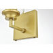 Ronnie 1 Light 5 inch Brass Bath Sconce Wall Light