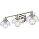 Julian 3 Light 24 inch Polished Nickel Vanity Light Wall Light