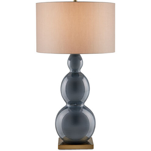 Cymbeline 33.5 inch 150 watt Steel Blue Table Lamp Portable Light