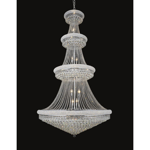 Empire 42 Light 50 inch Chrome Down Chandelier Ceiling Light