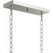 Ilia 6 Light 36 inch Brushed Nickel Island Chandelier Ceiling Light