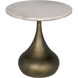 Mateo 19 X 18 inch Aged Brass Side Table