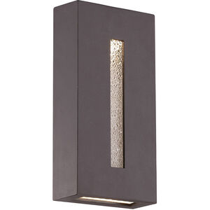 Tao LED 12 inch Bronze Outdoor Wall Light, dweLED