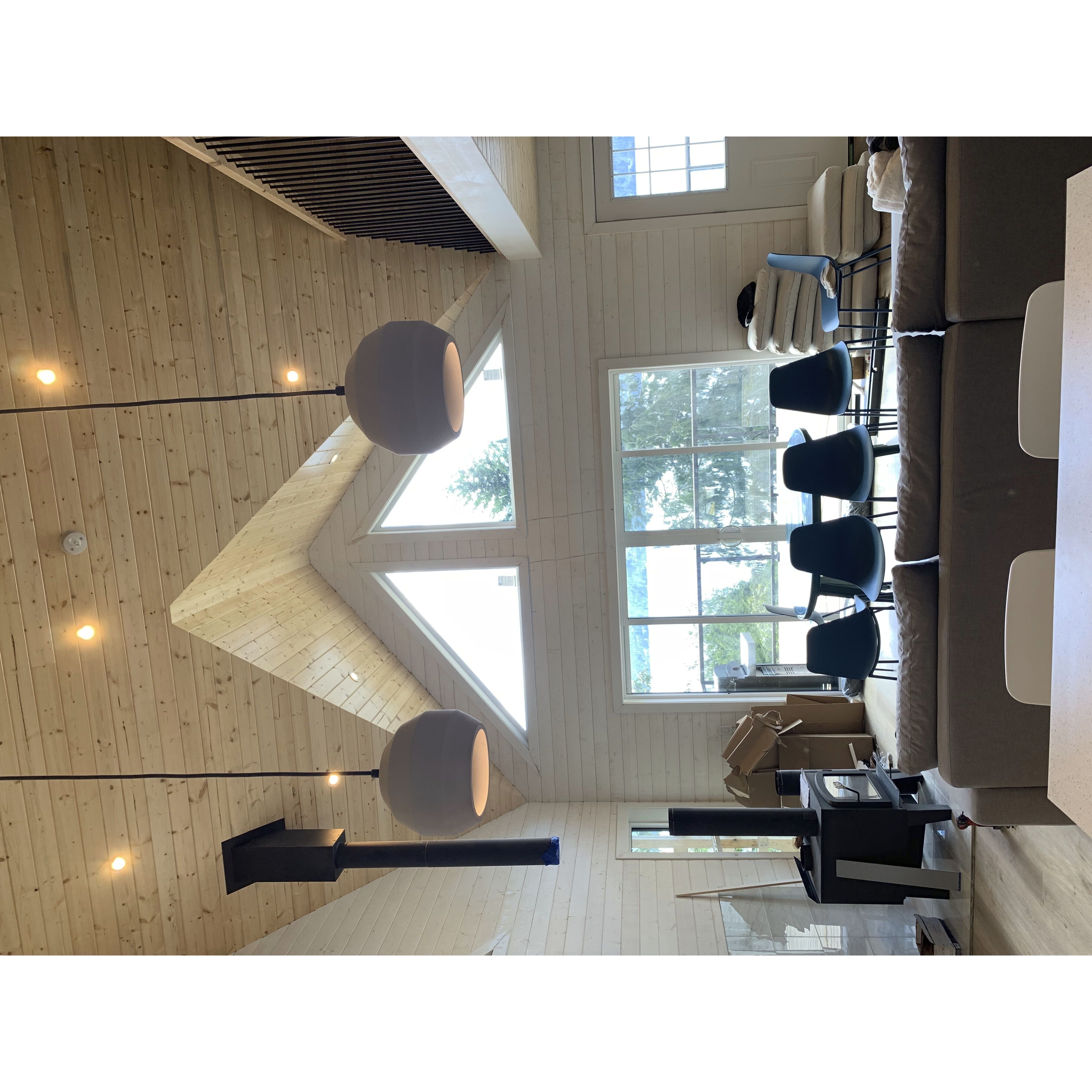 Hive LED 7.75 inch Gray Single Pendant Ceiling Light