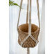 Woven Natural/White Outdoor Planter 