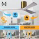Atlas Irene-3H 60 inch Brushed Brass with Barnwood Tone Blades Ceiling Mount Paddle Fan in Barn Wood, Flush Mounted
