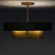 Moda 8 Light 22 inch Rustic Gold Semi-Flush Ceiling Light