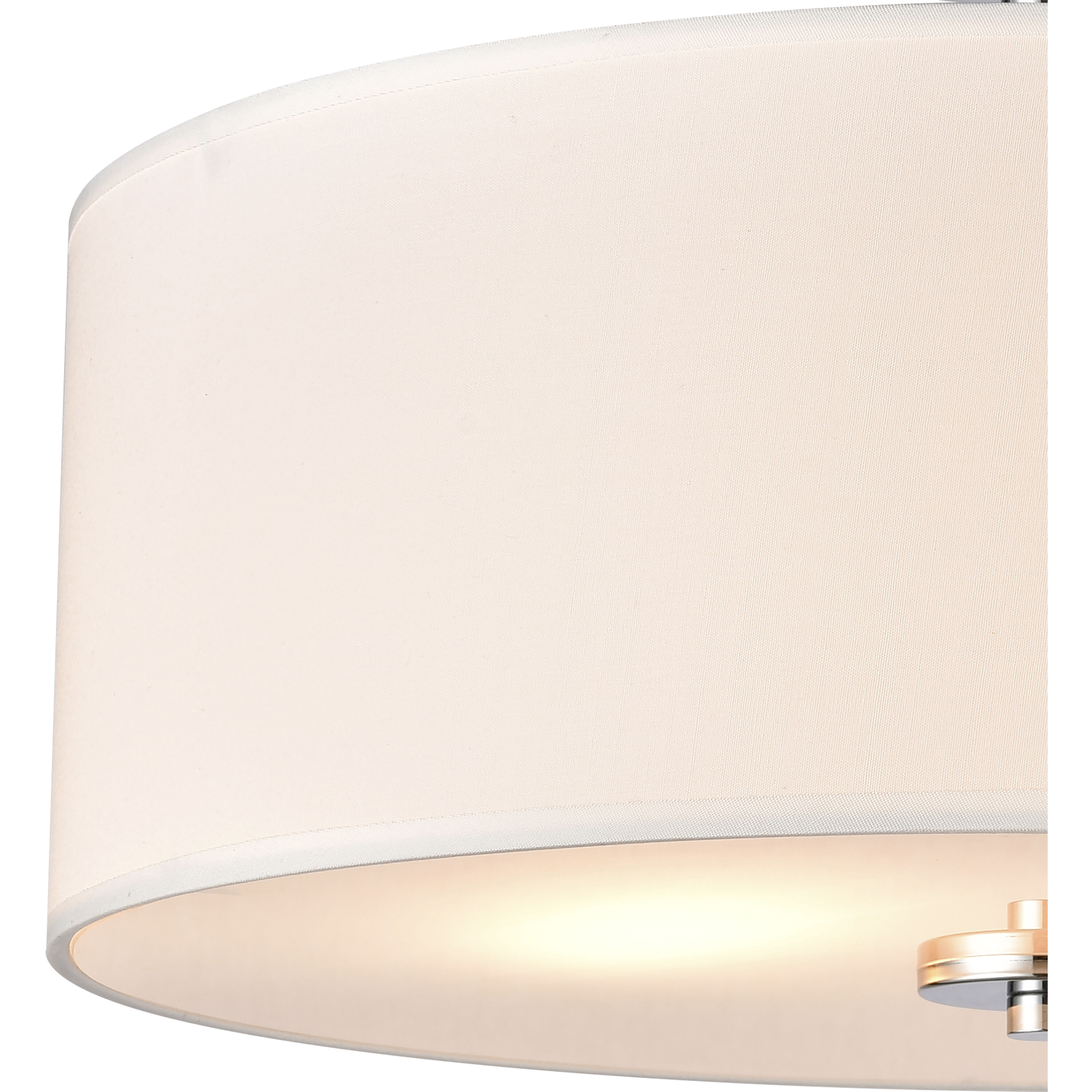 Oak Valley 2 Light 16 inch Chrome Flush Mount Ceiling Light