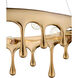 Liquid 6 Light 36 inch Polished Brass Chandelier Ceiling Light, Sasha Bikoff Collection