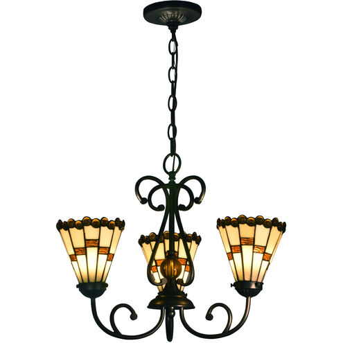 Springdale LED 18 inch Tiffany Bronze Chandelier Ceiling Light