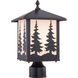 Yosemite LED 14 inch Burnished Bronze Outdoor Post