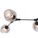 Canada 7 Light 18 inch Black Chandelier Ceiling Light