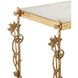 Fiore 72 inch Polished Brass and Natural Console Table