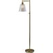 Gio 56 inch 60.00 watt Painted Brass Floor Lamp Portable Light
