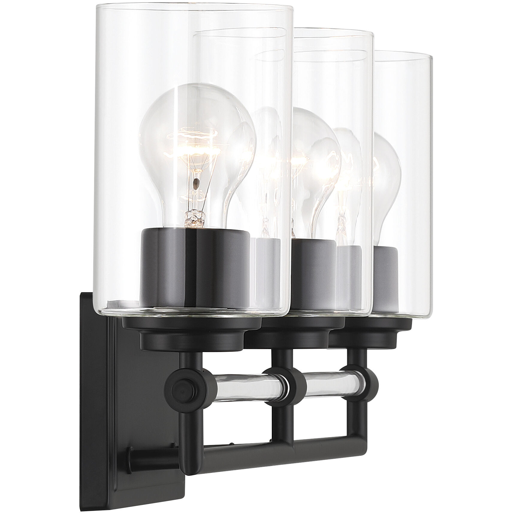 Binsly 3 Light 24 inch Coal Bath Vanity Light Wall Light