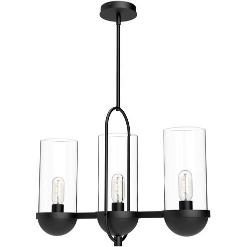 Alora Mood Cyrus 3 Light 23.5 inch Matte Black Linear Pendant Ceiling Light