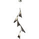 Plume LED 15.1 inch Sterling and Oil Rubbed Bronze Pendant Ceiling Light in Sterling/Oil Rubbed Bronze