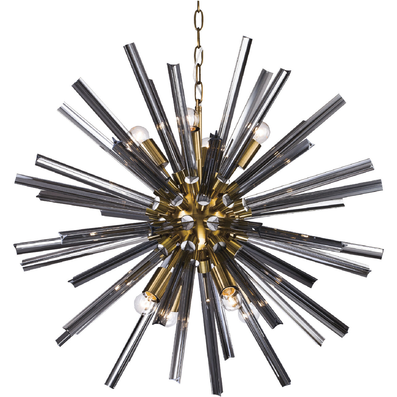 Canada 8 Light 30 inch Brass Chandelier Ceiling Light