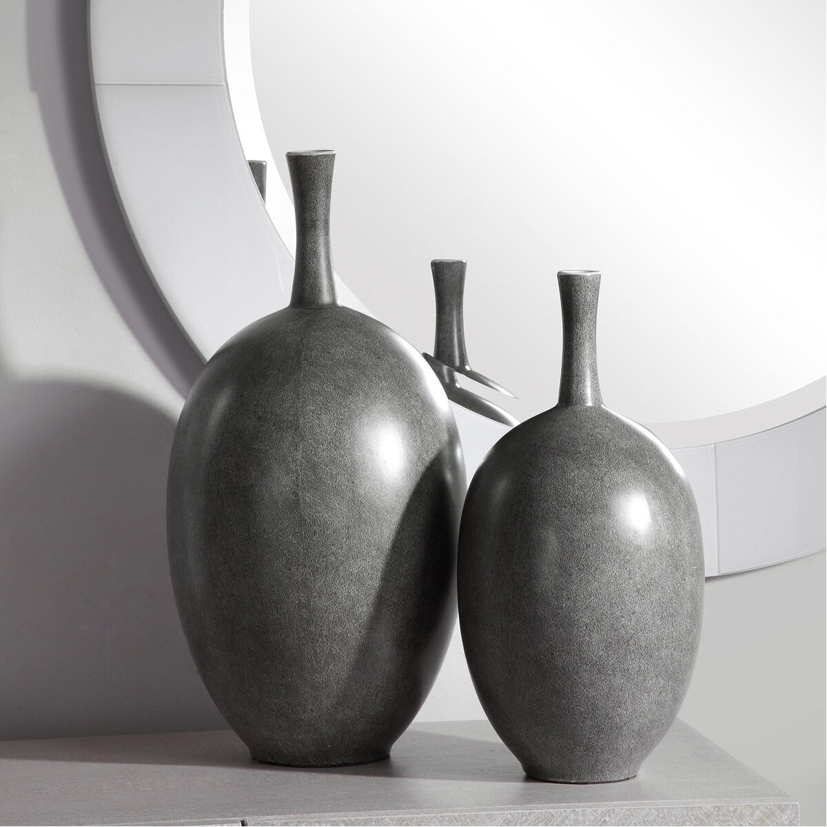 Riordan 20 X 10 inch Vases, Modern, Set of 2