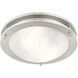 Ariel 2 Light 11 inch Brushed Nickel Flush Mount Ceiling Light