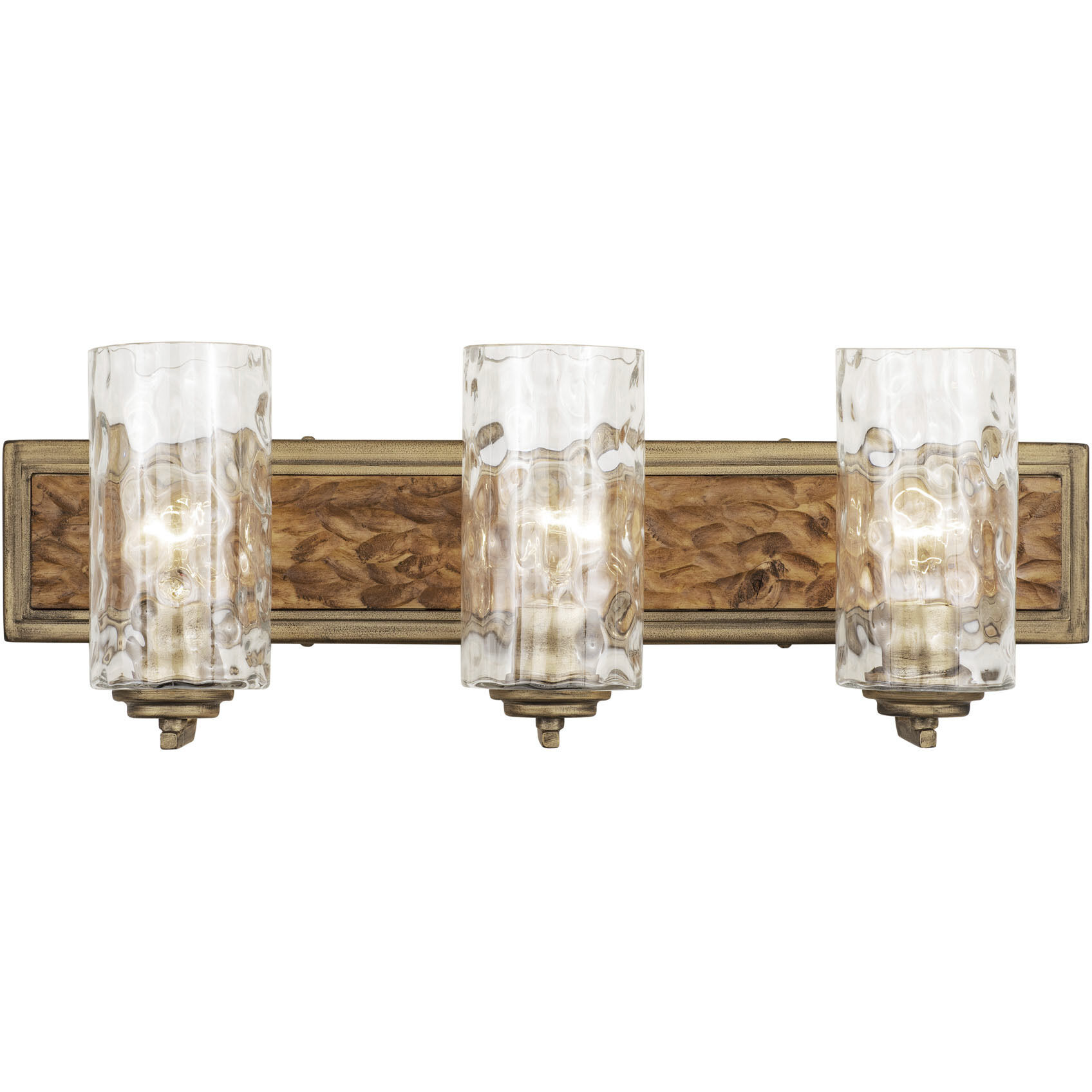 Hammer Time 3 Light 25 inch Havana Gold/Cinnamon Bath Vanity Wall Light