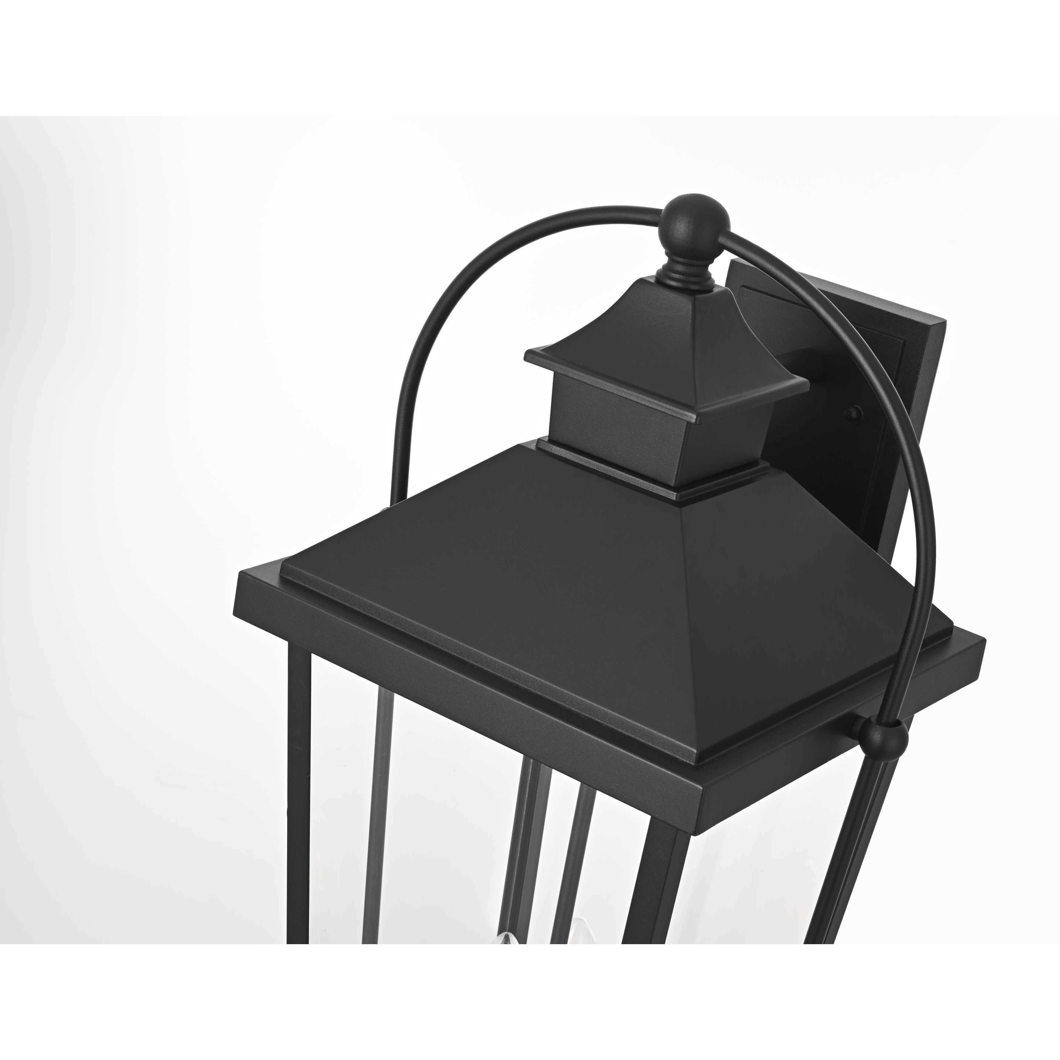 Luz 3 Light 24 inch Black Outdoor Wall Sconce