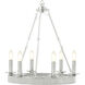 Simon 20 inch Nickel Plated Chandelier Ceiling Light, Piccola Round, TA Illuminations