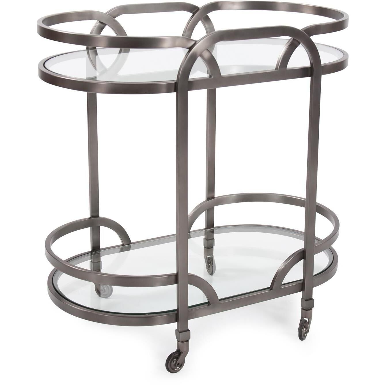 Carter Black Nickel Bar Cart