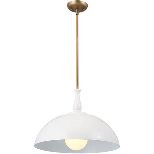Homestead Fira 1 Light 18 inch White Pendant Ceiling Light, Fira
