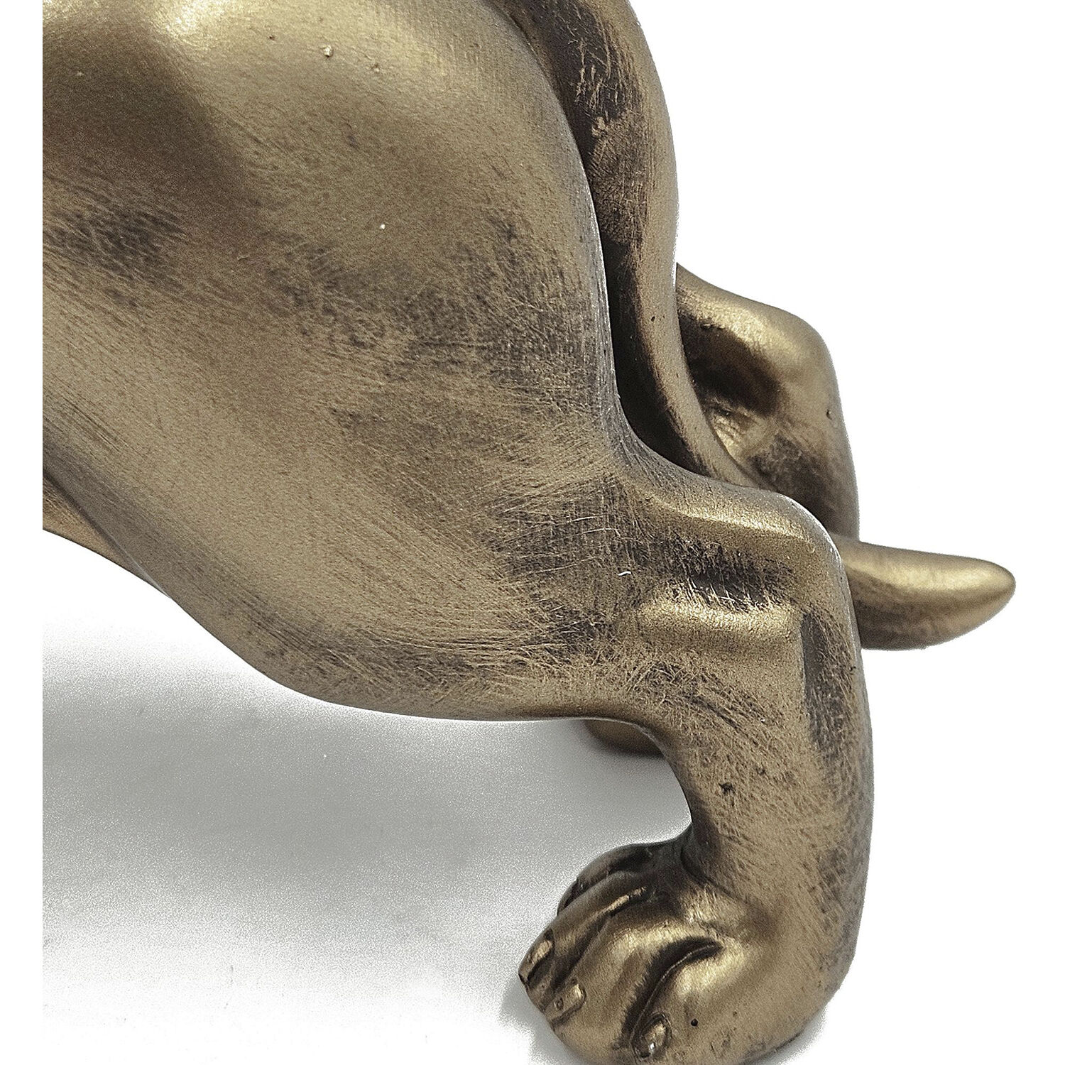 Lifelike Dachshund Copper Figurine