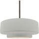 Radiance 1 Light 14.5 inch Matte White and Brushed Nickel Pendant Ceiling Light