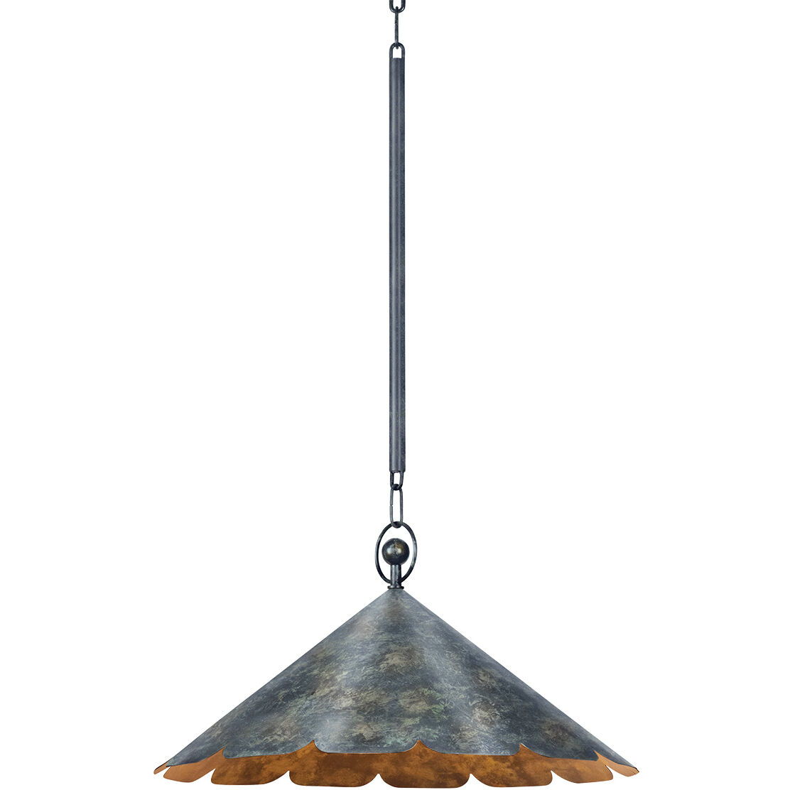 Folly Beach 1 Light 20.75 inch Verdigris Pendant Ceiling Light