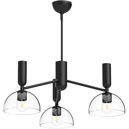 Alora Mood Jude 3 Light 38.13 inch Matte Black Chandelier Ceiling Light