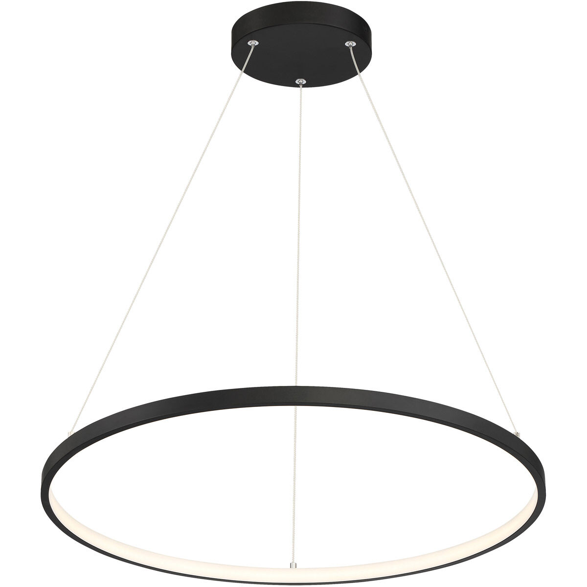 Anello LED 31.5 inch Matte Black Pendant Ceiling Light