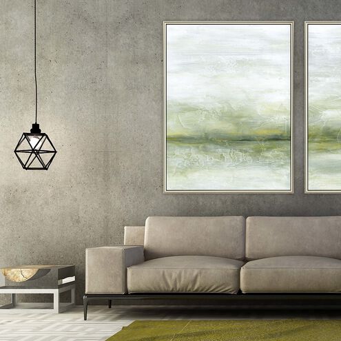 Jaune Green and Yellow and Gray and White Canvas