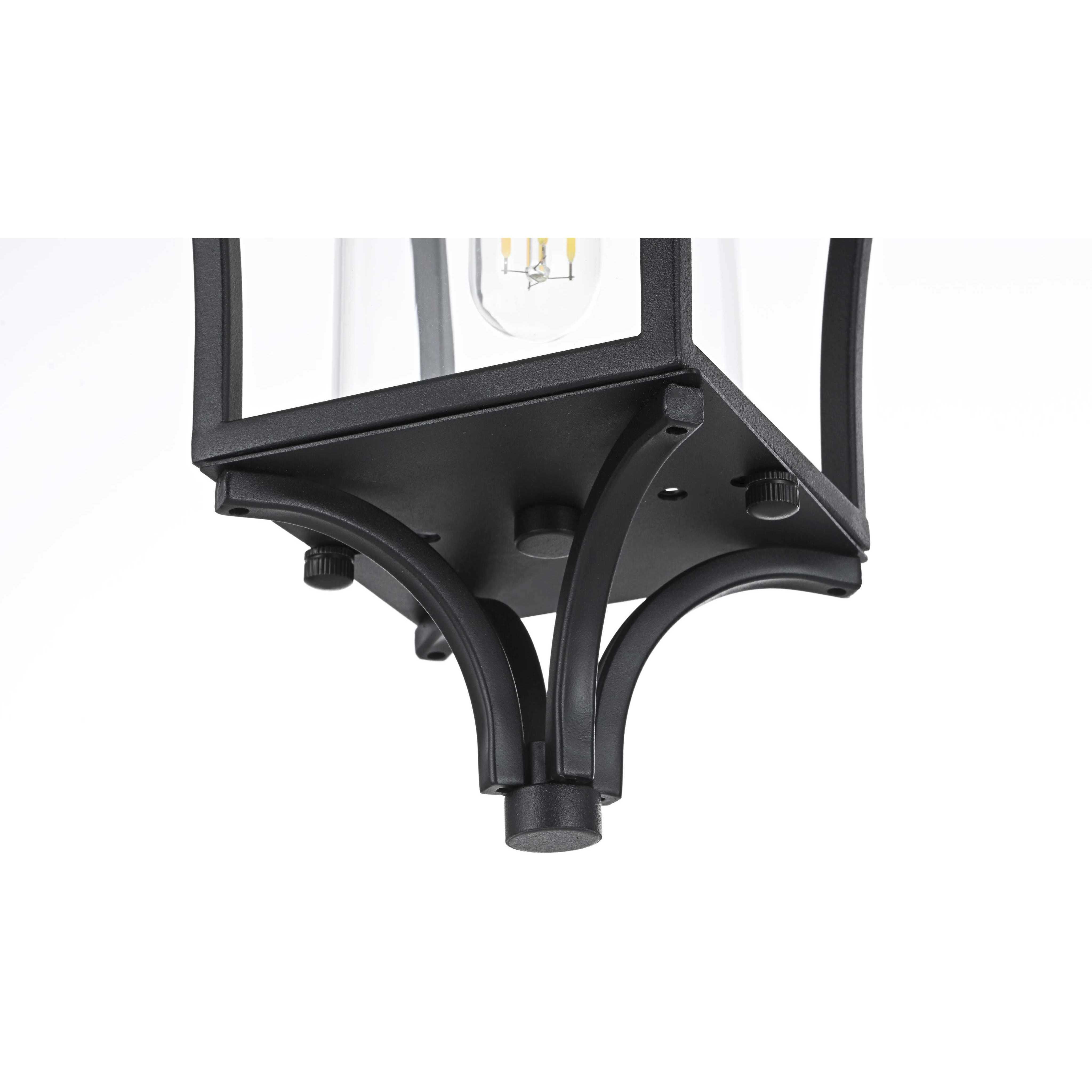 Belgrade 1 Light 7 inch Black Outdoor Pendant