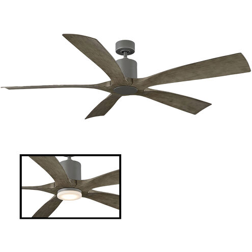 Aviator 70 inch Graphite Weathered Gray Ceiling Fan, Smart Ceiling Fan