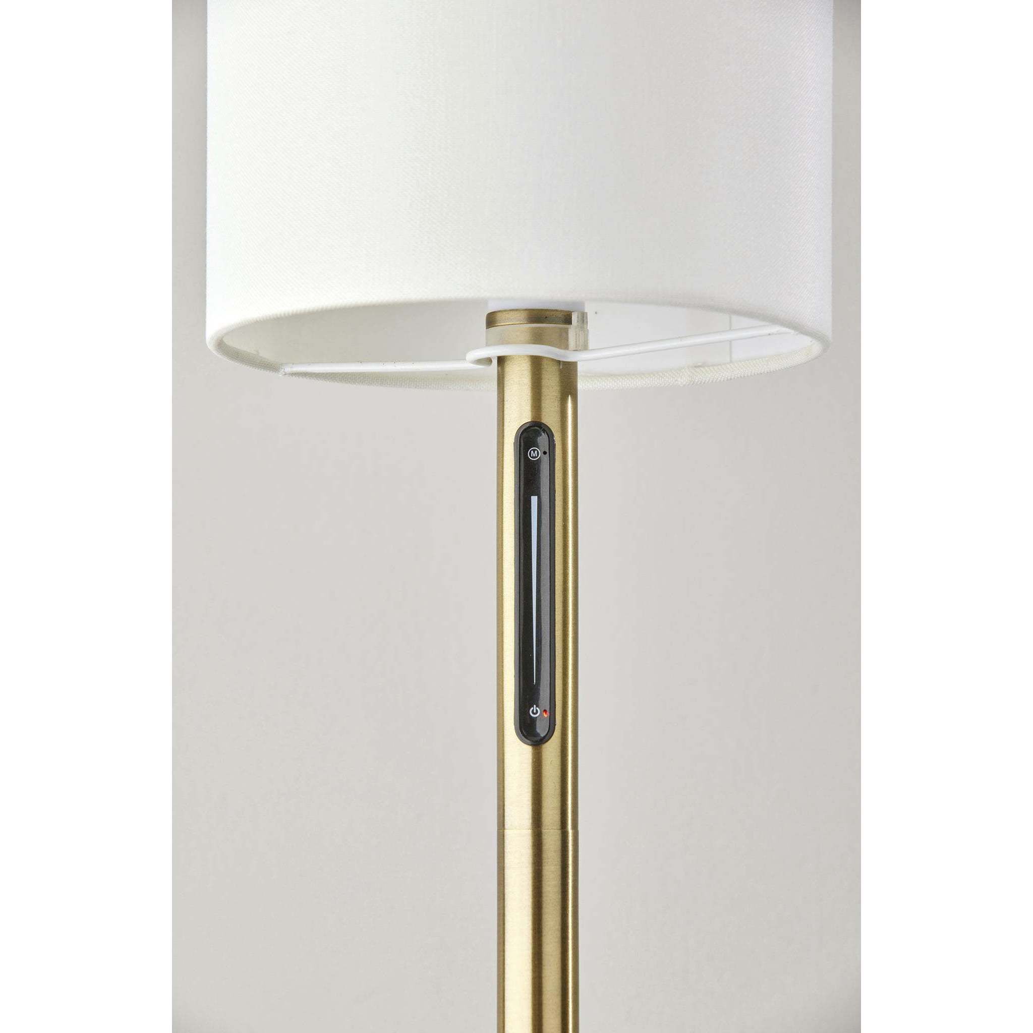 Matilda 62 inch 15.00 watt Antique Brass Floor Lamp Portable Light, with Smart Switch