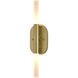 Fulton LED 4.5 inch Satin Brass Bathroom Light Wall Light
