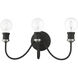 Lansdale 3 Light 19 inch Black with Brushed Nickel Accent Vanity Sconce Wall Light