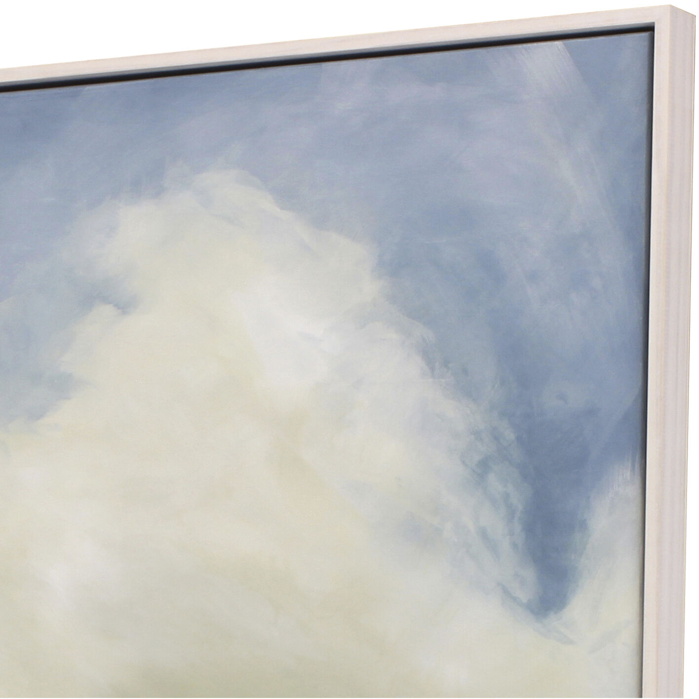 Late in the Day Blue and Green and White and Yellow Canvas, The Studio