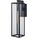 Capture 1 Light 21 inch Matte Black Outdoor Wall Sconce