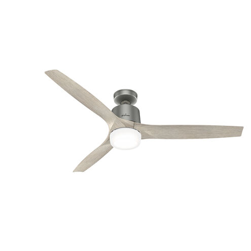 Neuron 60 inch Matte Silver with Brushed Grey Oak Blades Ceiling Fan