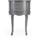 Whitley Oval Side Table in Gray