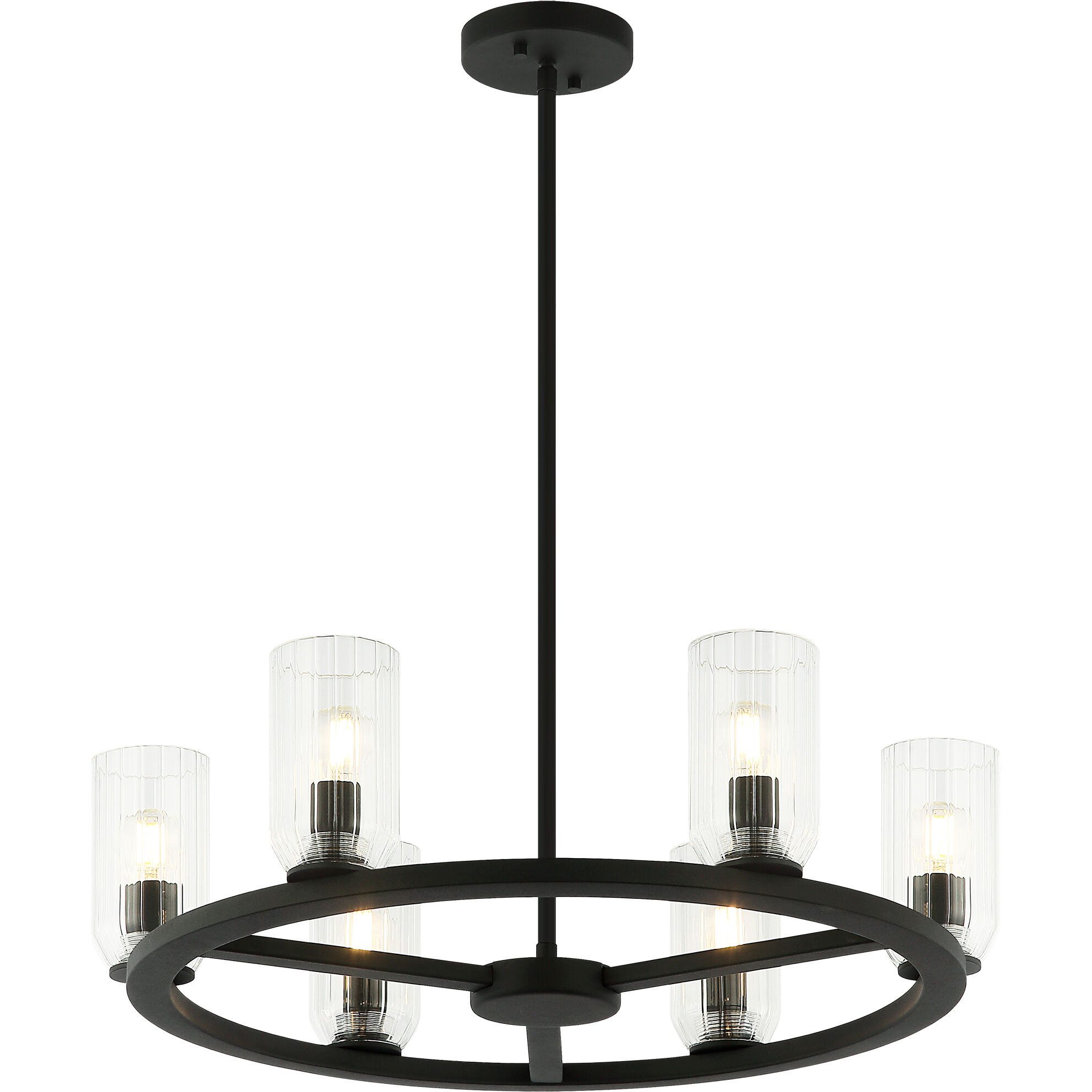 Westlock 6 Light 24 inch Matte Black Pendant Ceiling Light