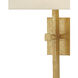 Ashdown 1 Light 12 inch Antique Gold Leaf ADA Wall Sconce Wall Light