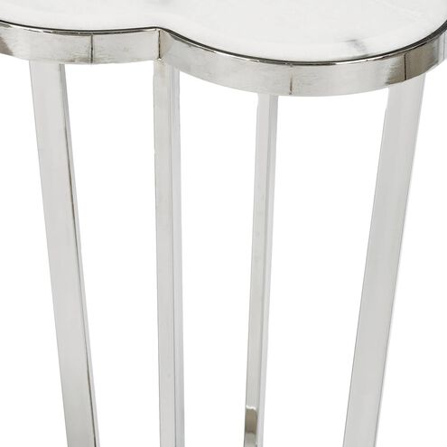 Clover 24 X 18.25 inch Polished Nickel Side Table